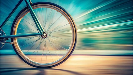 Fototapeta premium Minimalist Bicycle Balance Motivational Poster - Life's Journey