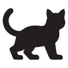 black cat vector illustration