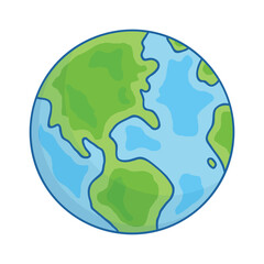  earth flat design illustration
