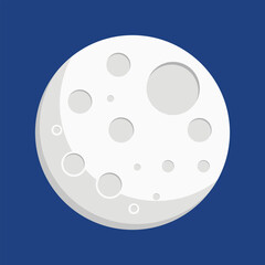 moon flat design