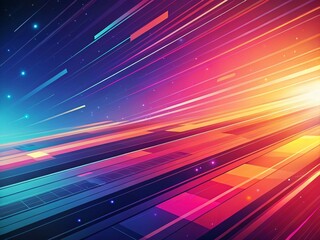 Fototapeta premium Minimalist Dotted Manga Background: Abstract Flat Design Long Exposure Effect