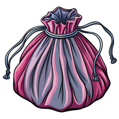 Design a realistic vector illustration of a single, sharp fabric pleat, showcasing its depth and texture. Include subtle light and shadow effects.