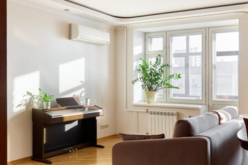 interior design. interior photography of an apartment for rent. One-room apartment with a simple and cozy design. High quality photo