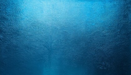 light blue foil metallic wall with glowing shiny light abstract texture background