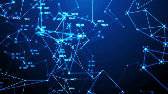 Data Connect Networks Background Data connect networks background loop for title , opener , sci fi , news , tech , technology , films and cinematic in scene.