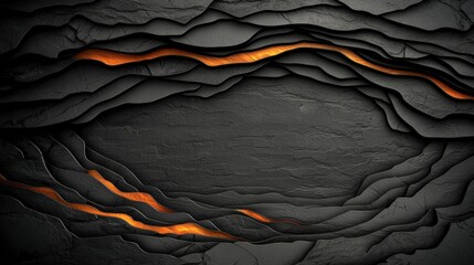 Obraz premium Abstract Dark Grey Stone Texture with Gold Veins Elegant Background Design