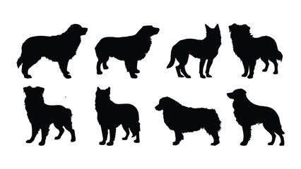dog silhouette vector design