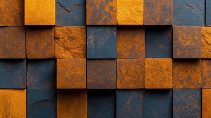 Fototapeta premium Seamless Pattern of Stone Blocks with Unique Textures