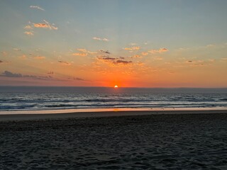 Australia's Gold Coast Queensland sunrise on the beach