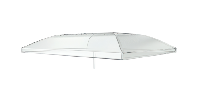 A modern, sleek LED light fixture on a white isolated background.