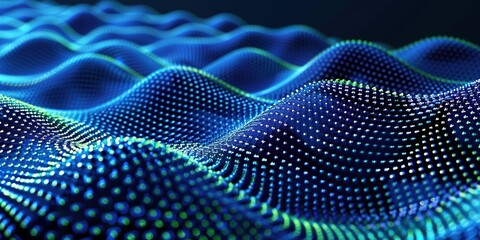 abstract blue wave background