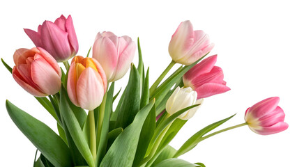 Fototapeta premium Tulips. PNG.