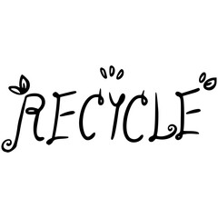 Handdrawn Recycle illistration