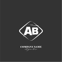 Fototapeta premium vector AB illustration of a logo for a company background abstract