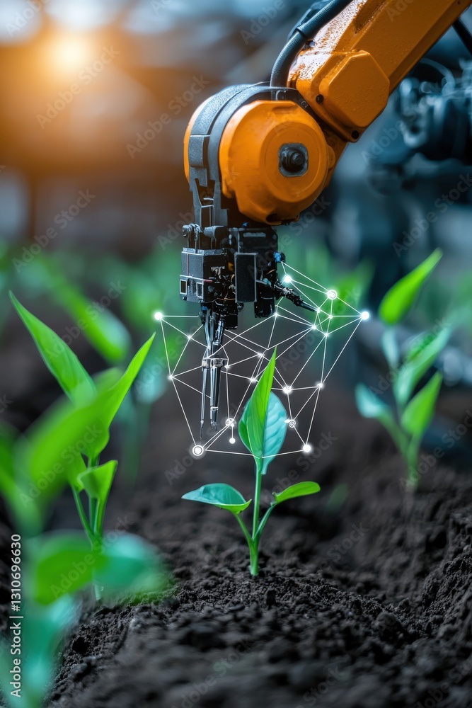 Aufkleber dynamic farming tools with futuristic ai-driven technology