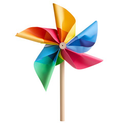 colorful pinwheel isolated on white