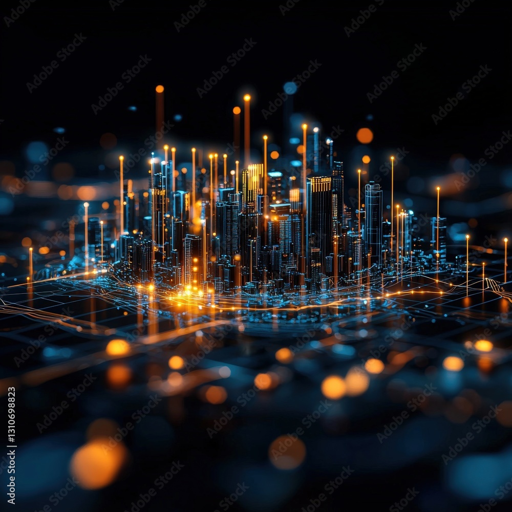 Poster dynamic visualization of ai-assisted urban development