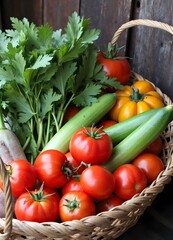 vegetables in a basket