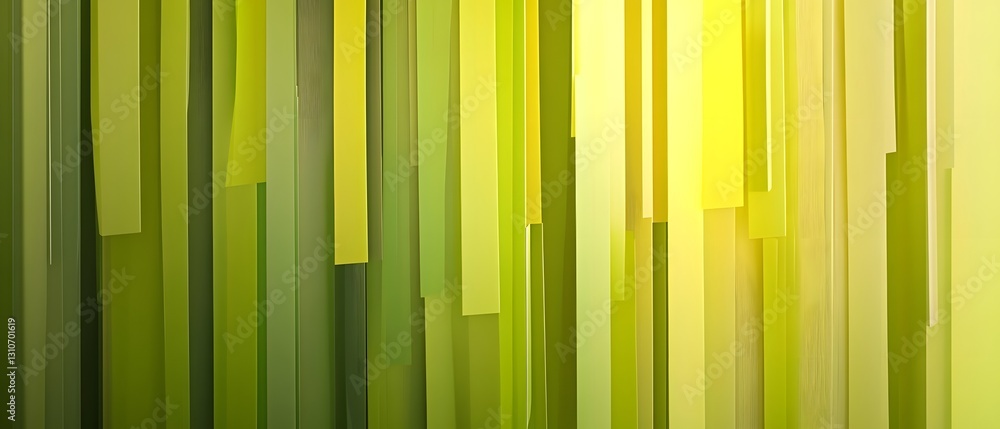 Poster visually striking abstract composition featuring a gradient background transitioning from yellow to 