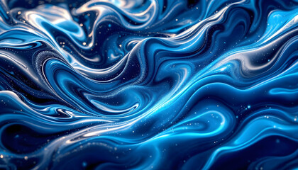 Obraz premium Abstract Blue Swirls