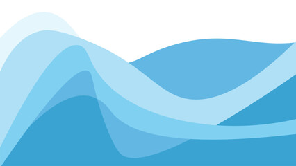 Fototapeta premium blue waves abstract background vector design