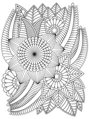  Zentangle Coloring Pages -for Adult