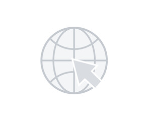 Browser online click icon concept