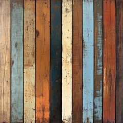 Colorful rustic wooden planks background texture. (1)