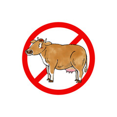 ジャージー牛禁止マーク