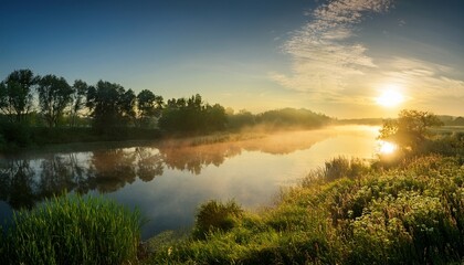 Fototapeta premium morning on the river