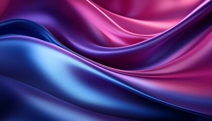 Fototapeta premium dark blue purple pink silk satin abstract elegant background for design color gradient silky smooth fabric