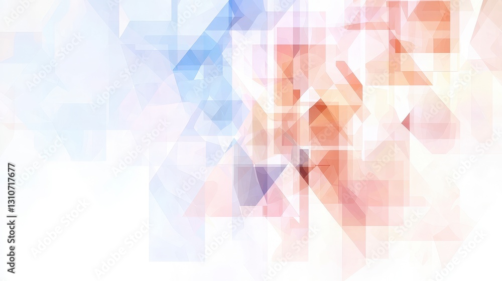 Poster abstract geometric background multicolored triangles and squares