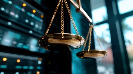 Digital Justice  Scales of Justice   Data Center