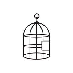 outline of a birdcage icon