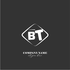vector BT illustration of a logo for a company background abstract