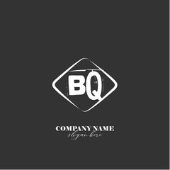 vector BQ illustration of a logo for a company background abstract