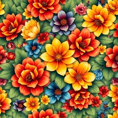 a beautiful flower pattern