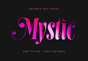 Pink and Purple Elegant Shiny Metallic Text Effect