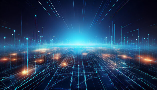 digital network modern concept background for next generation technology era