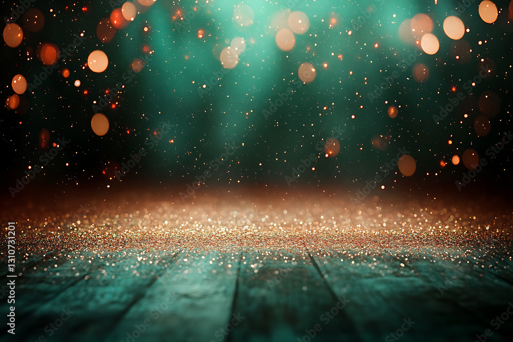 Poster magical sparkle event studio setting abstract image dim light aesthetic vibes for creative projects