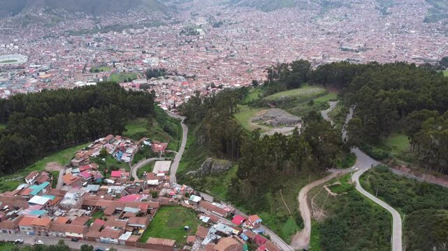 Q'enqo archaeological complex near cusco city center