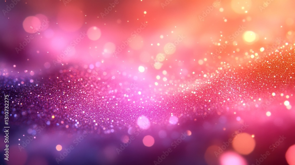 Poster abstract background of a glowing sparkling shimmering colorful space