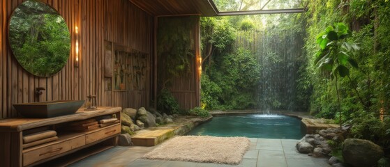 Modern minimalist bathrooms with clean lines, soft natural light, and sleek vanities in oak, marble, and metal finishes. Elegant, serene, Scandinavian-inspired luxury.