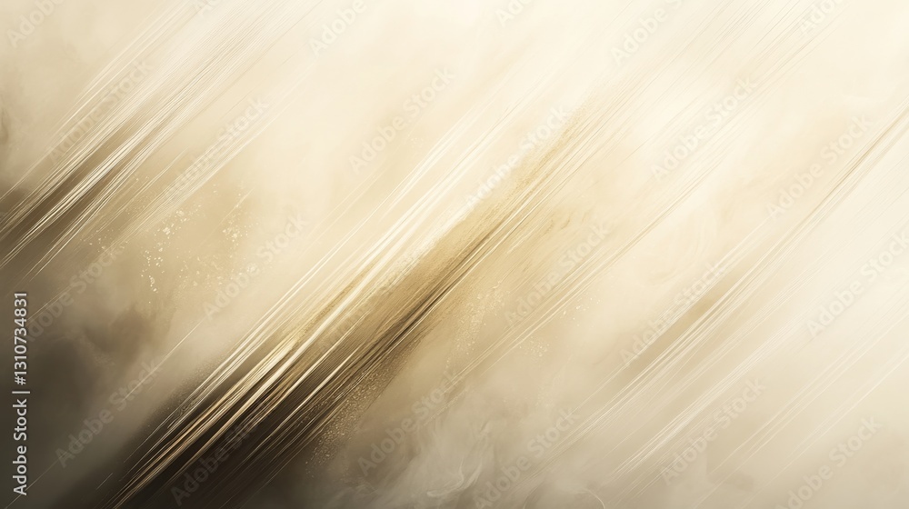 Poster abstract image displaying blurred diagonal lines of varied colors and textures
