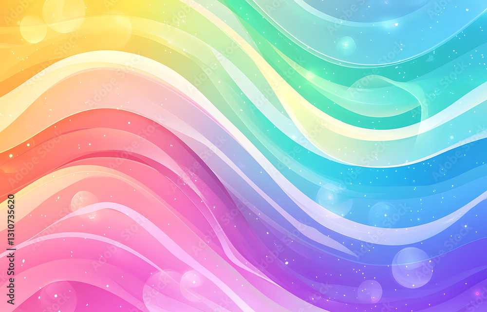 Aufkleber dynamic color wave abstract design digital art colorful background vibrant environment creative expr