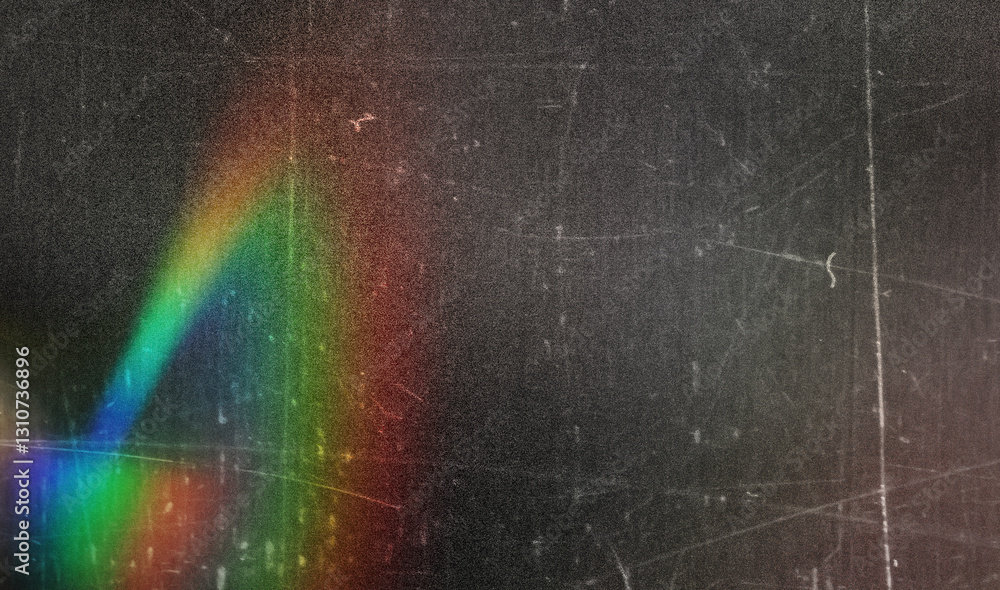 Poster prism light leak texture for photo overlay and effect. lens flare in abstract background. bokeh effe
