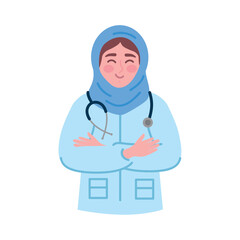 Doctor Hijab Female Professional