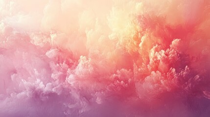 Fototapeta premium A beautiful and vibrant view of fluffy clouds in the sky