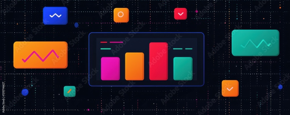 Poster data visualization trends digital space infographic modern design aesthetics informative insights