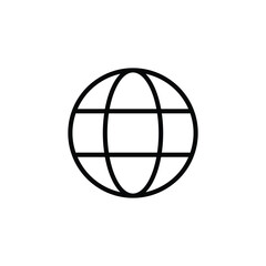 Globe Icon vector illustration, Go to web symbol icon